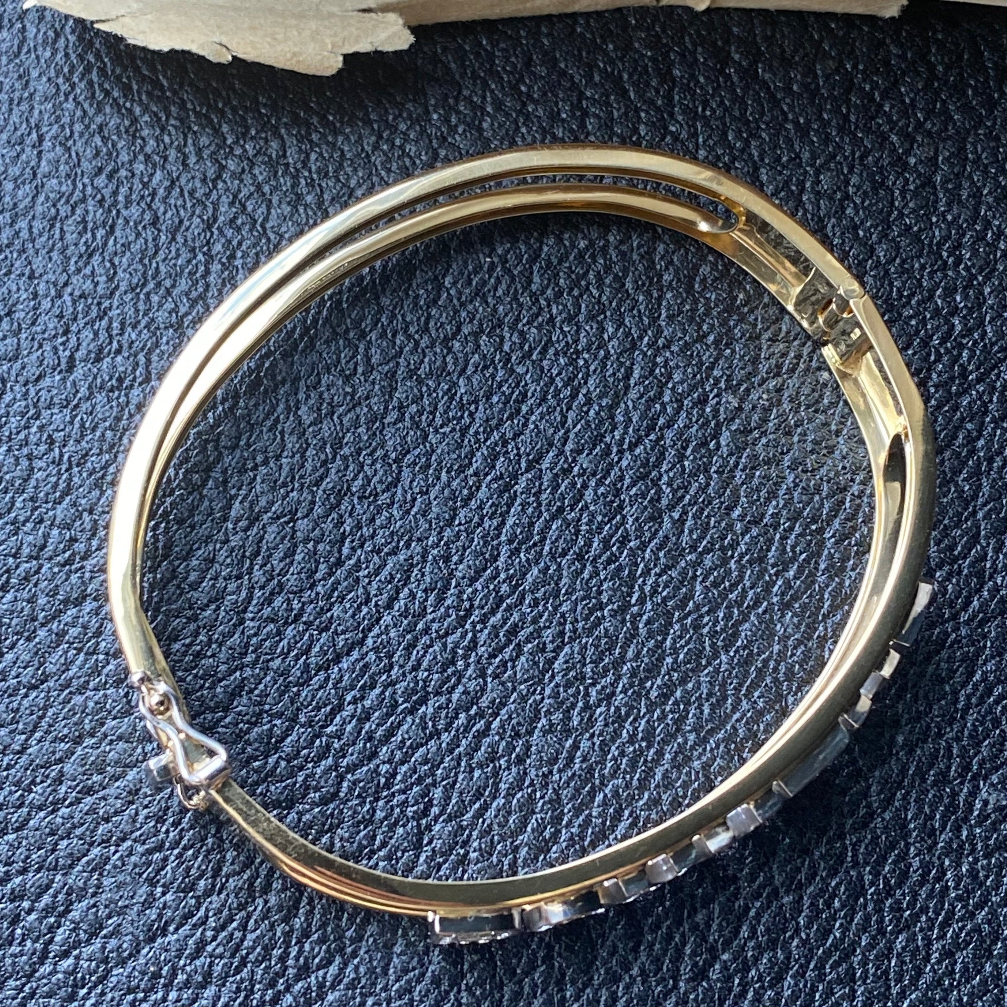 Custom "Bonheur" Diamond Bangle - 18k