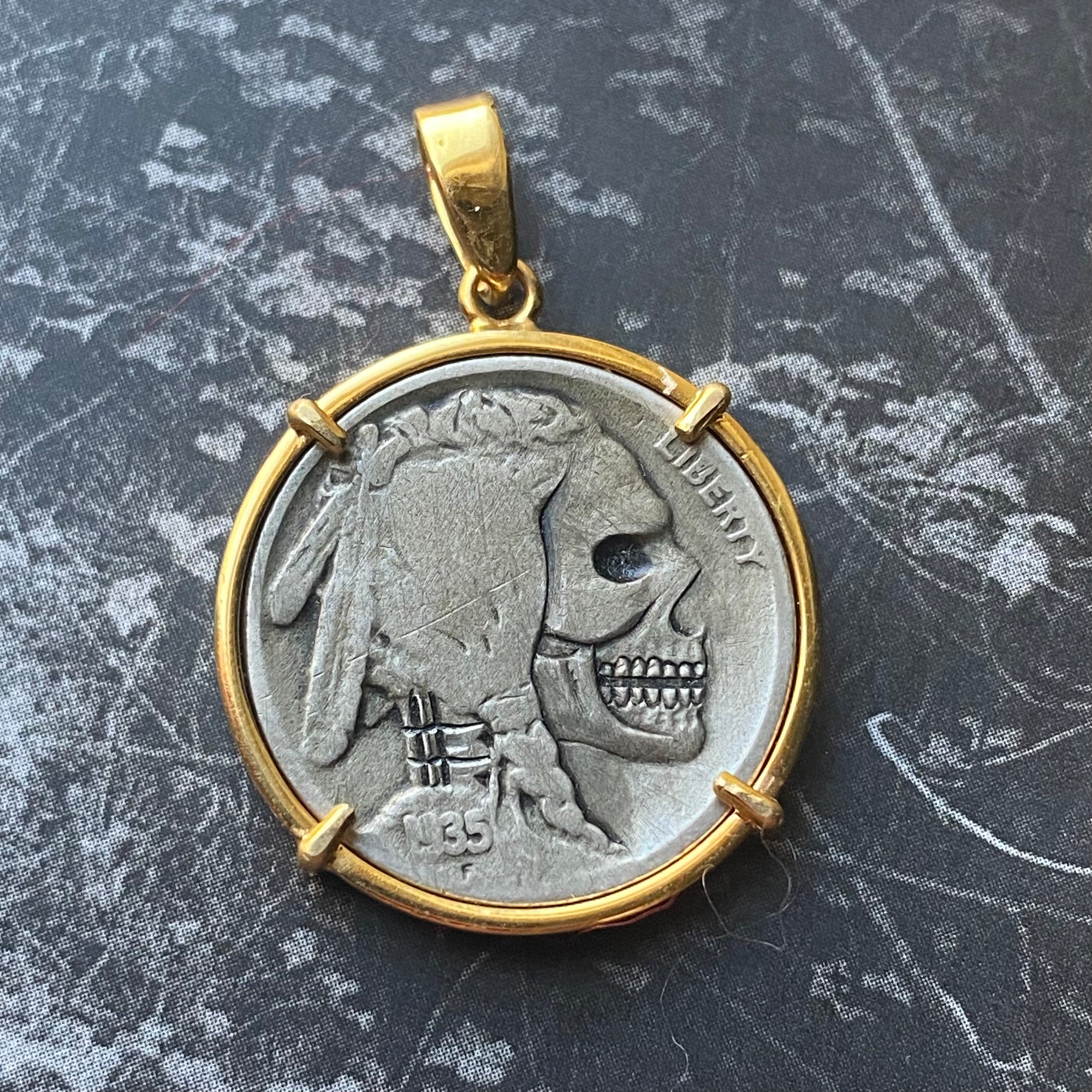 Vintage Zombie "Hobo Coin" Pendant