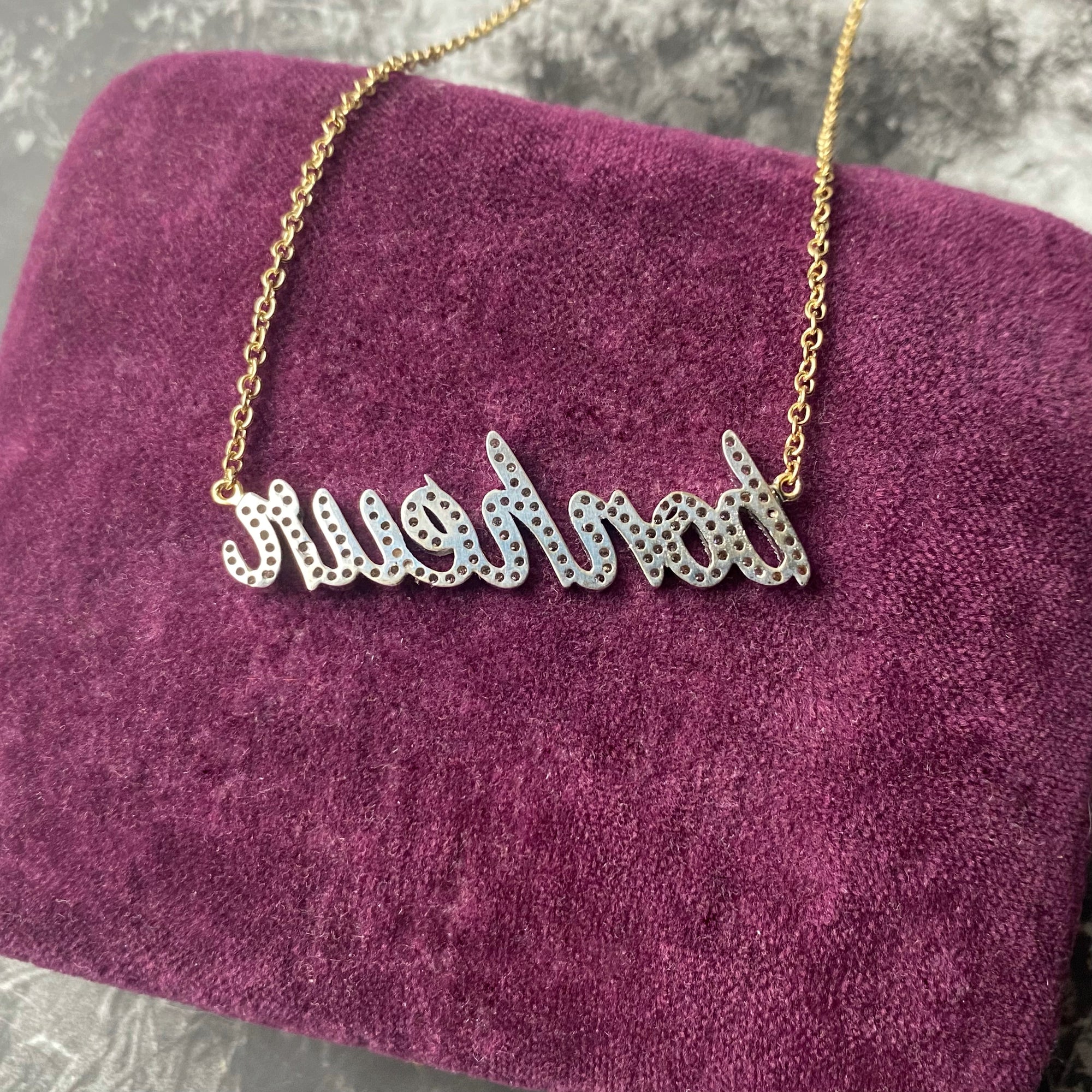 Diamond "Bonheur" Necklace - 18k
