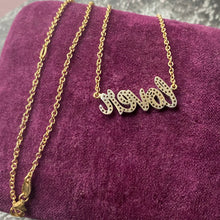 Custom Diamond "Lover" Necklace - 18k