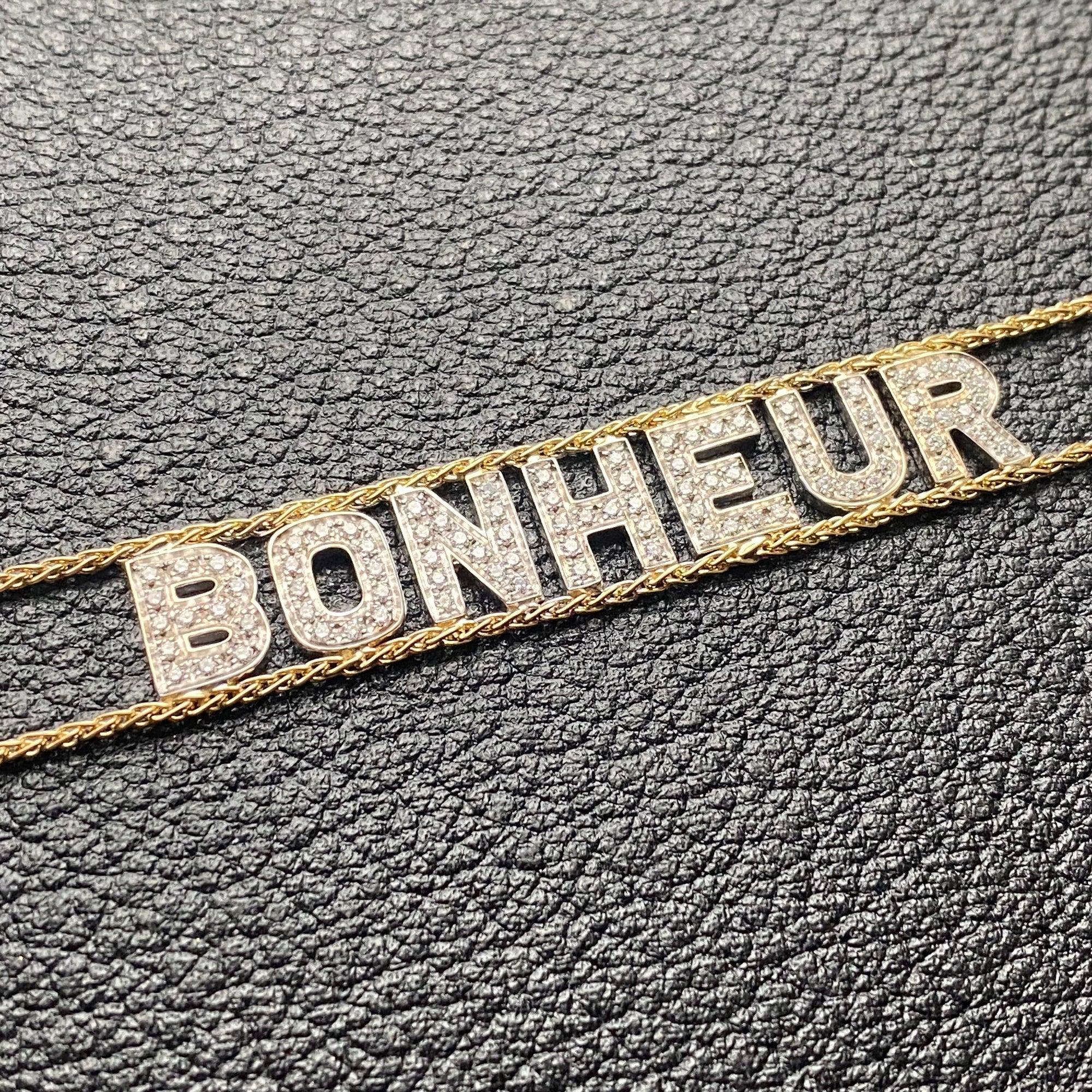 "Bonheur" Diamond Chain Bracelet - 18k