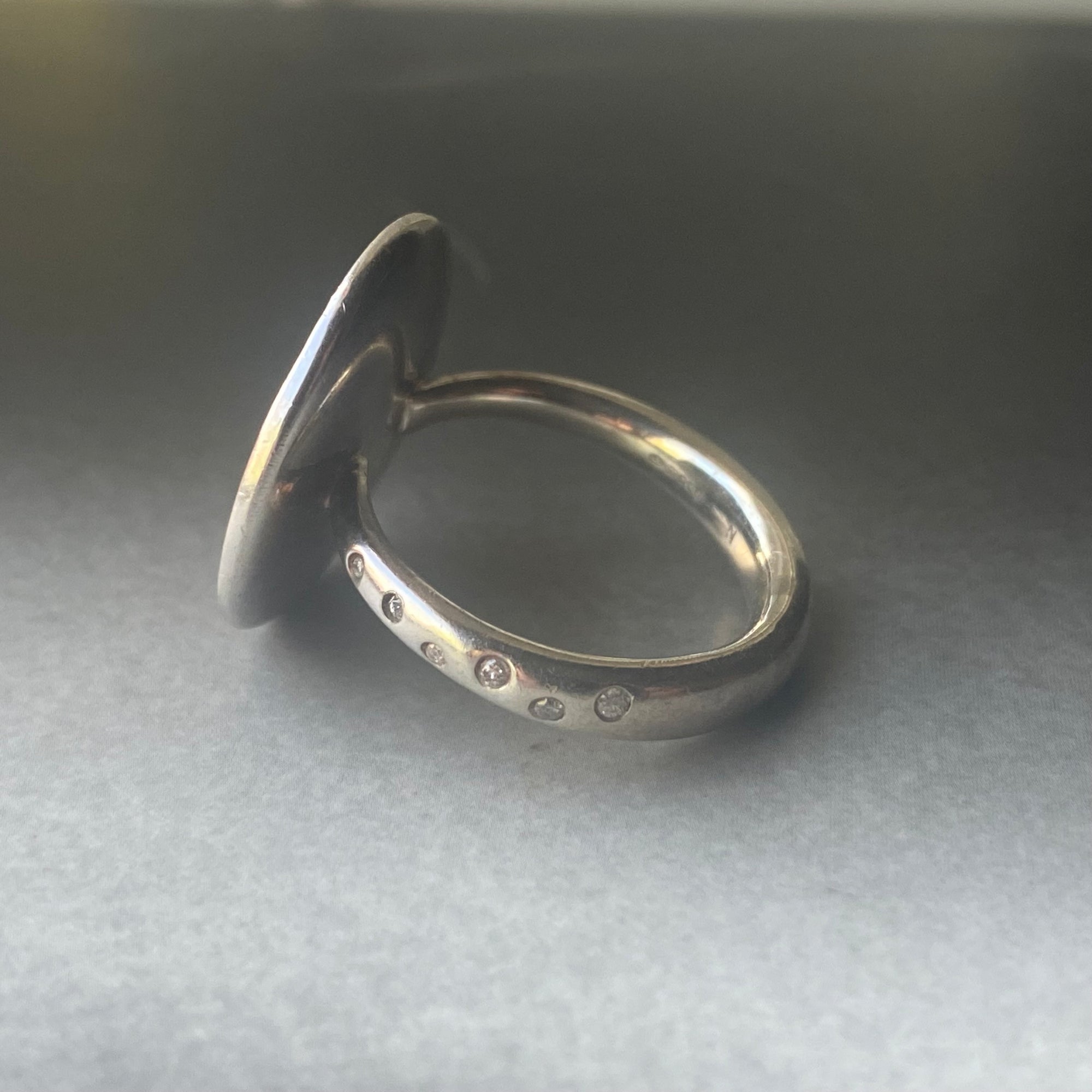 Estate Links of London "Watch Over Me" Moon Ring - Size 6.25