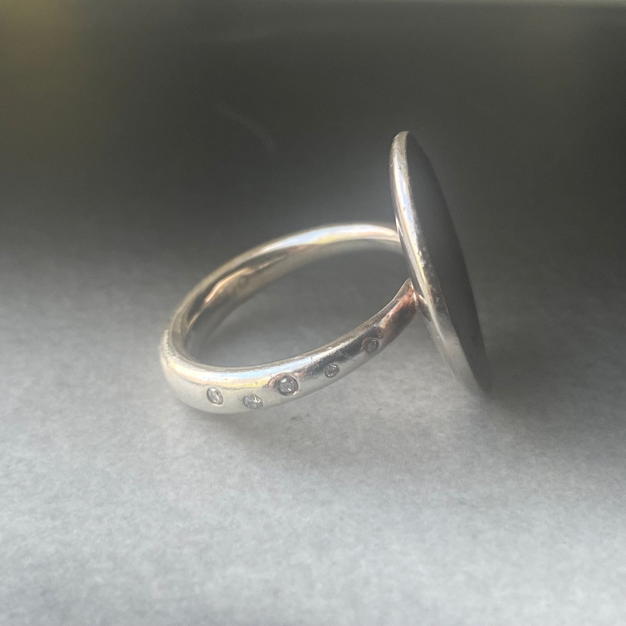 Estate Links of London "Watch Over Me" Moon Ring - Size 6.25