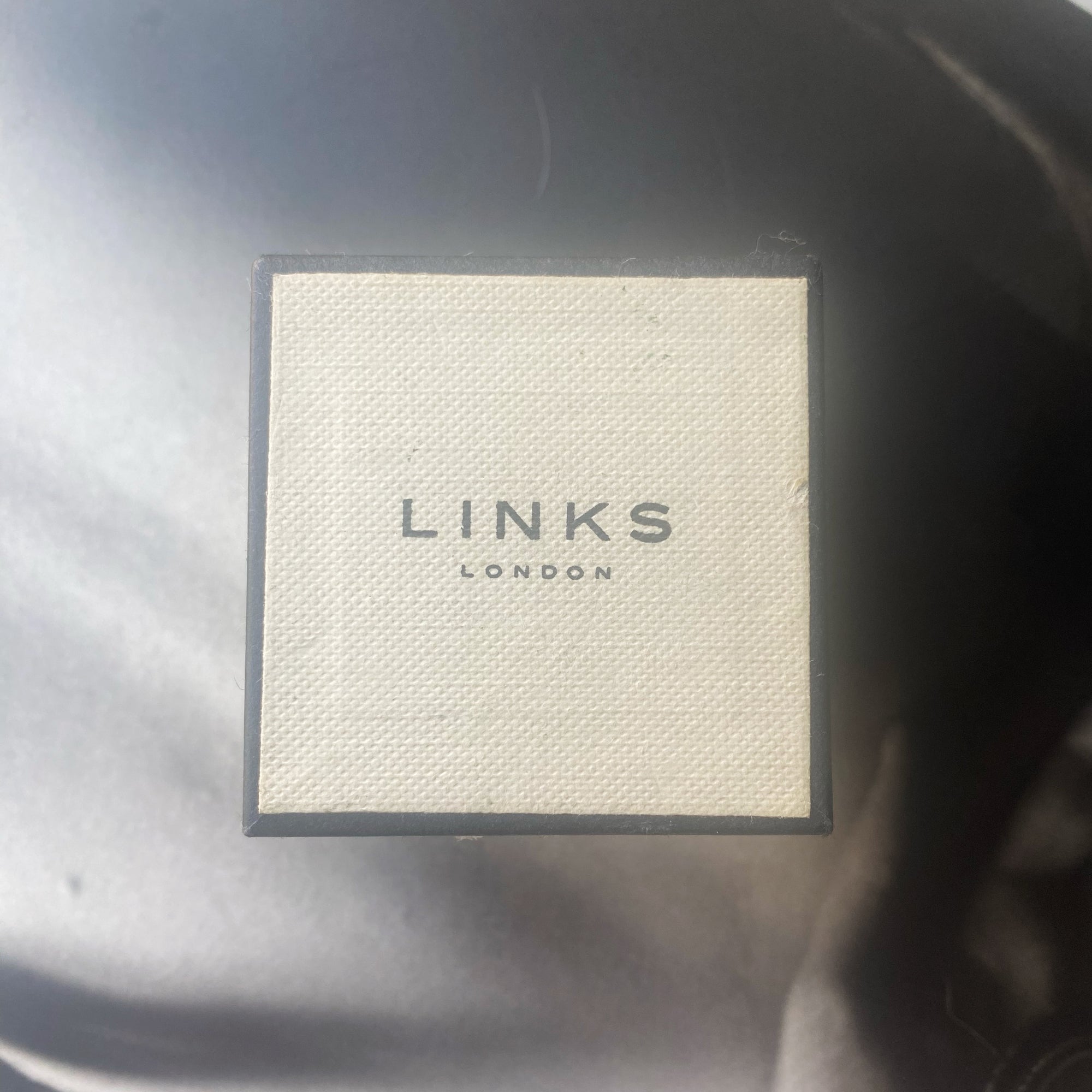 Estate Links of London "Watch Over Me" Moon Ring - Size 6.25