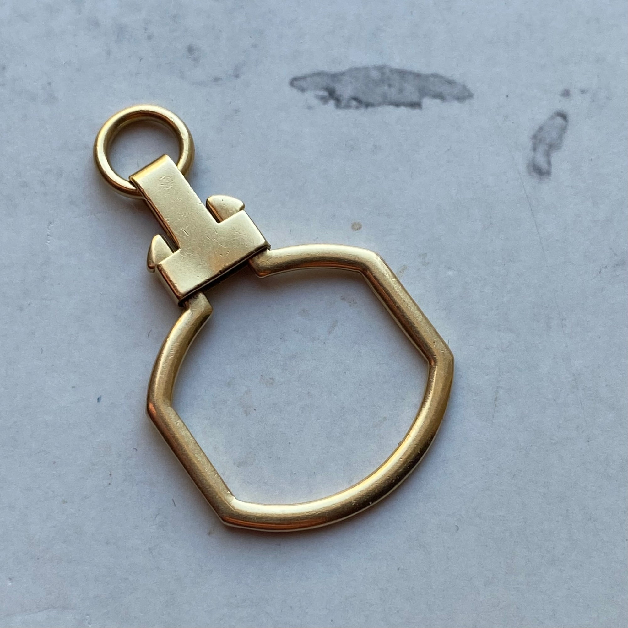 Vintage Key Ring/Charm Holder - 18k
