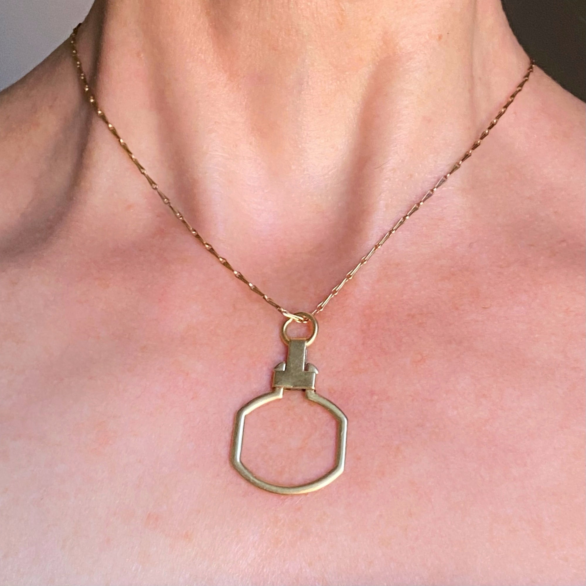 Vintage Key Ring/Charm Holder - 18k