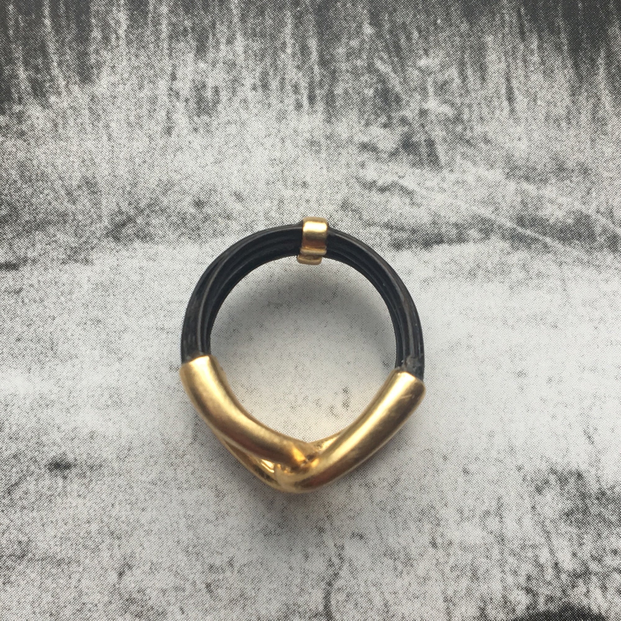 Antique Victorian Raj Era Knot Ring 18k - Size 3/3.25