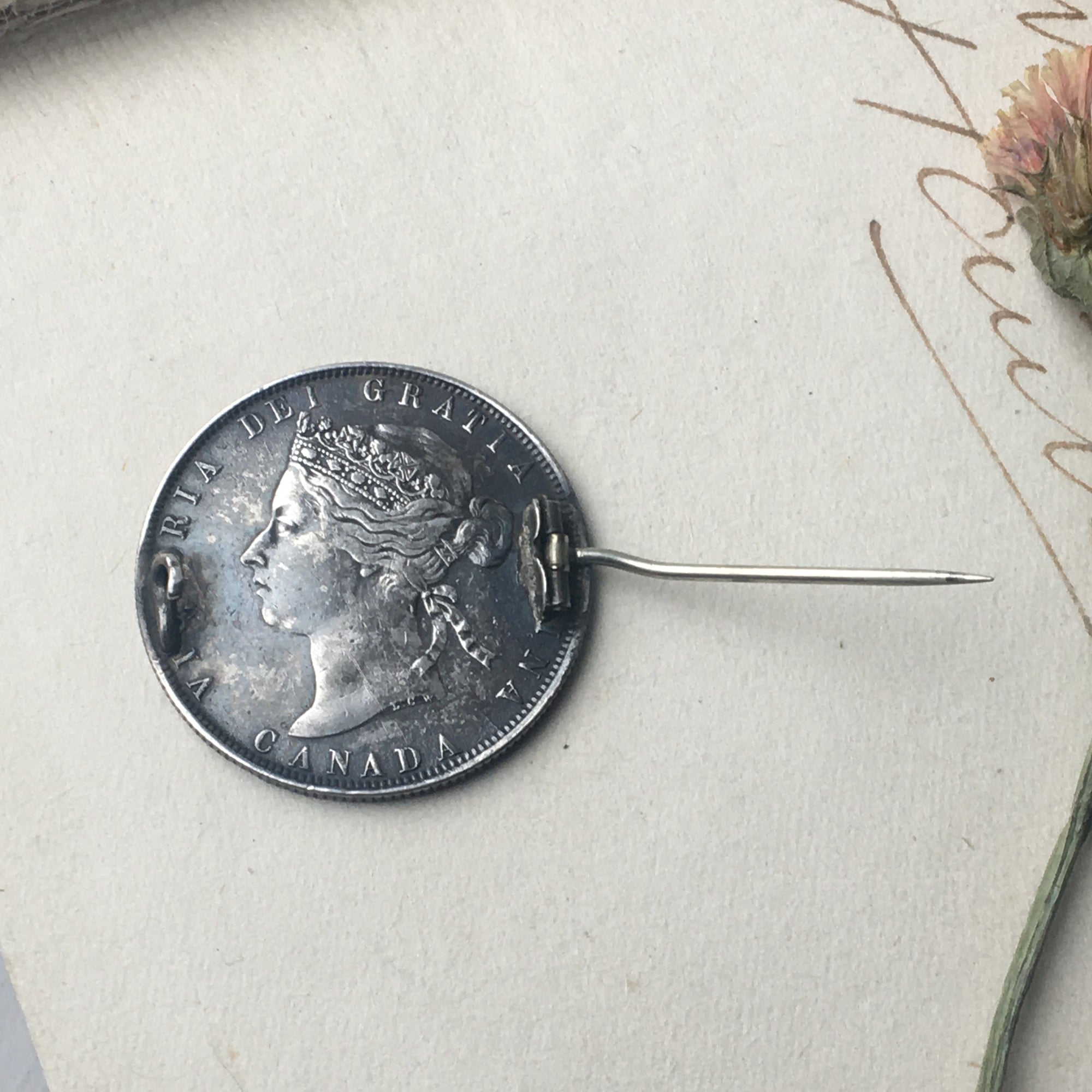 Victorian Silver "Irene" Love Token Brooch