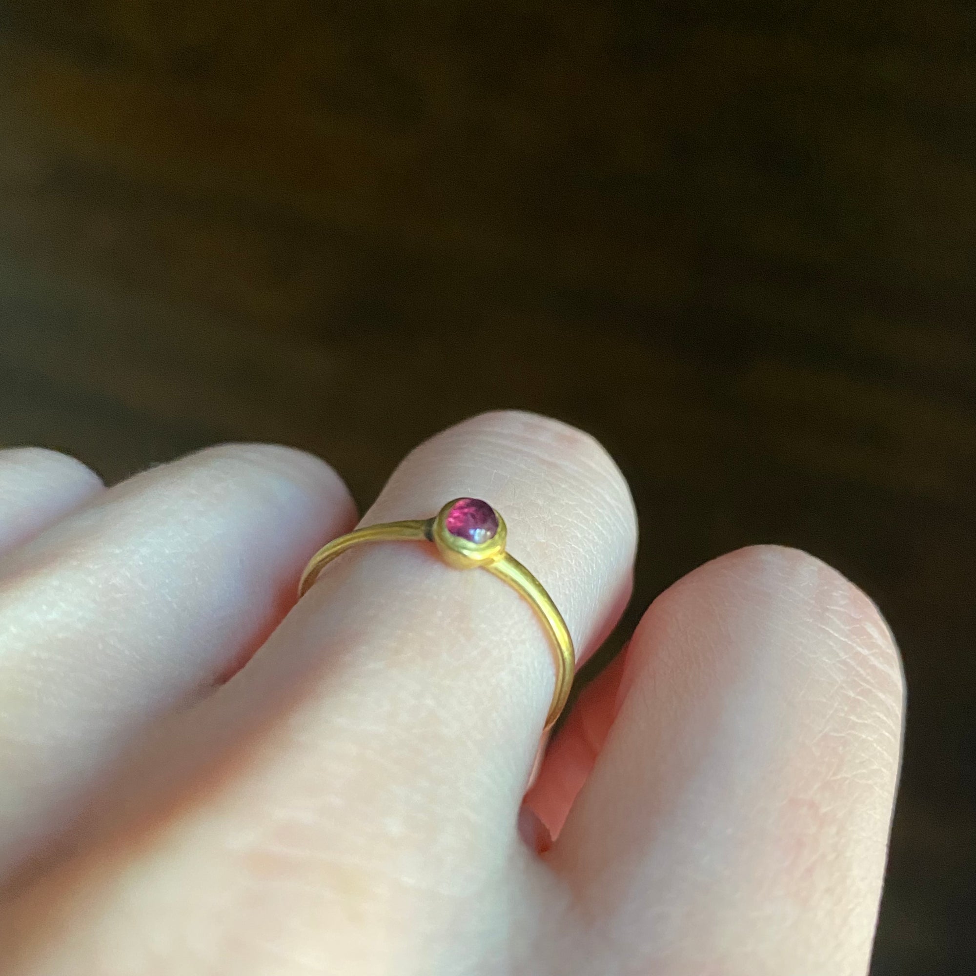 Antique Medieval Garnet Ring - Size 6