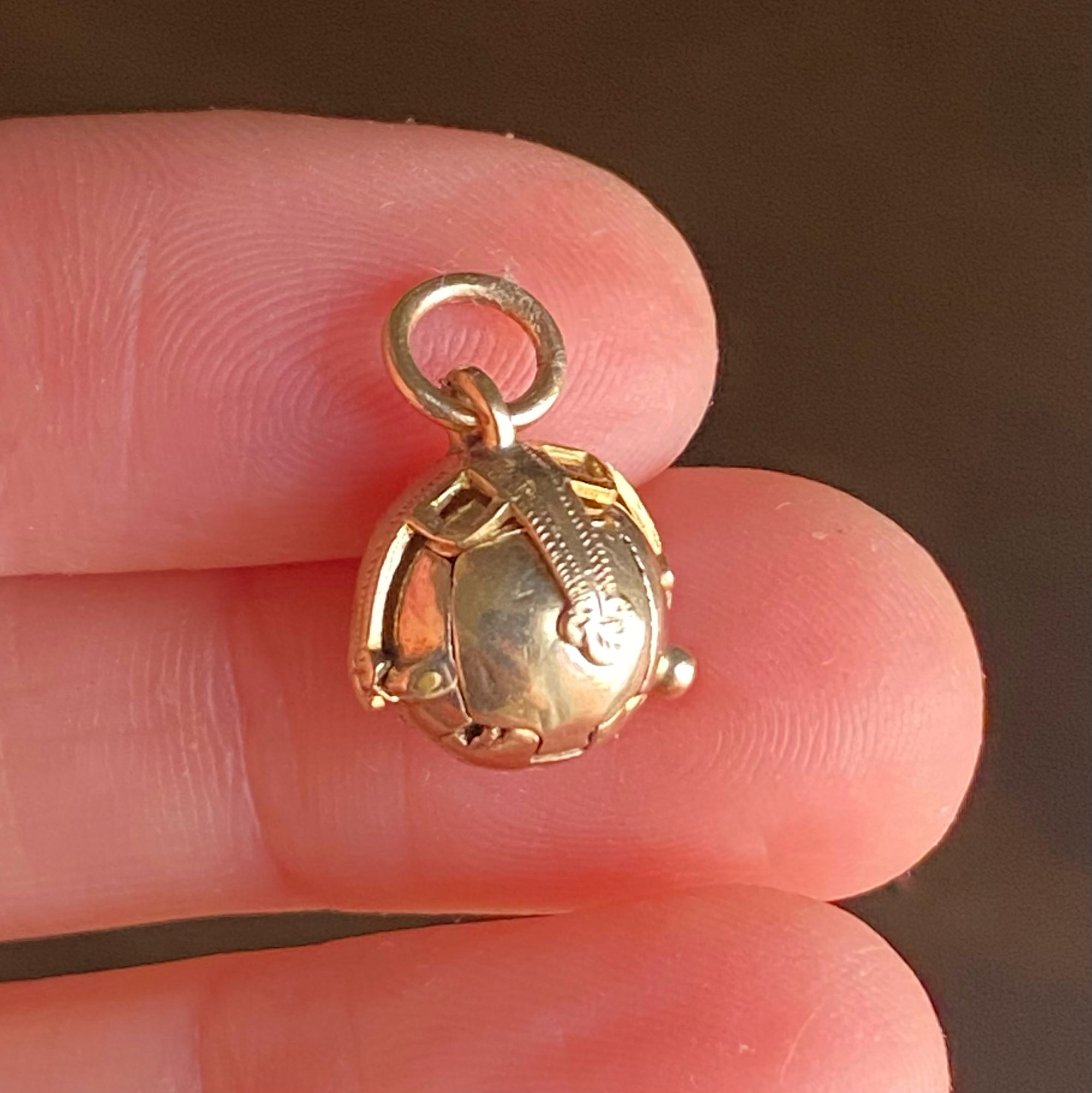 Antique Masonic Orb - 9k & Silver