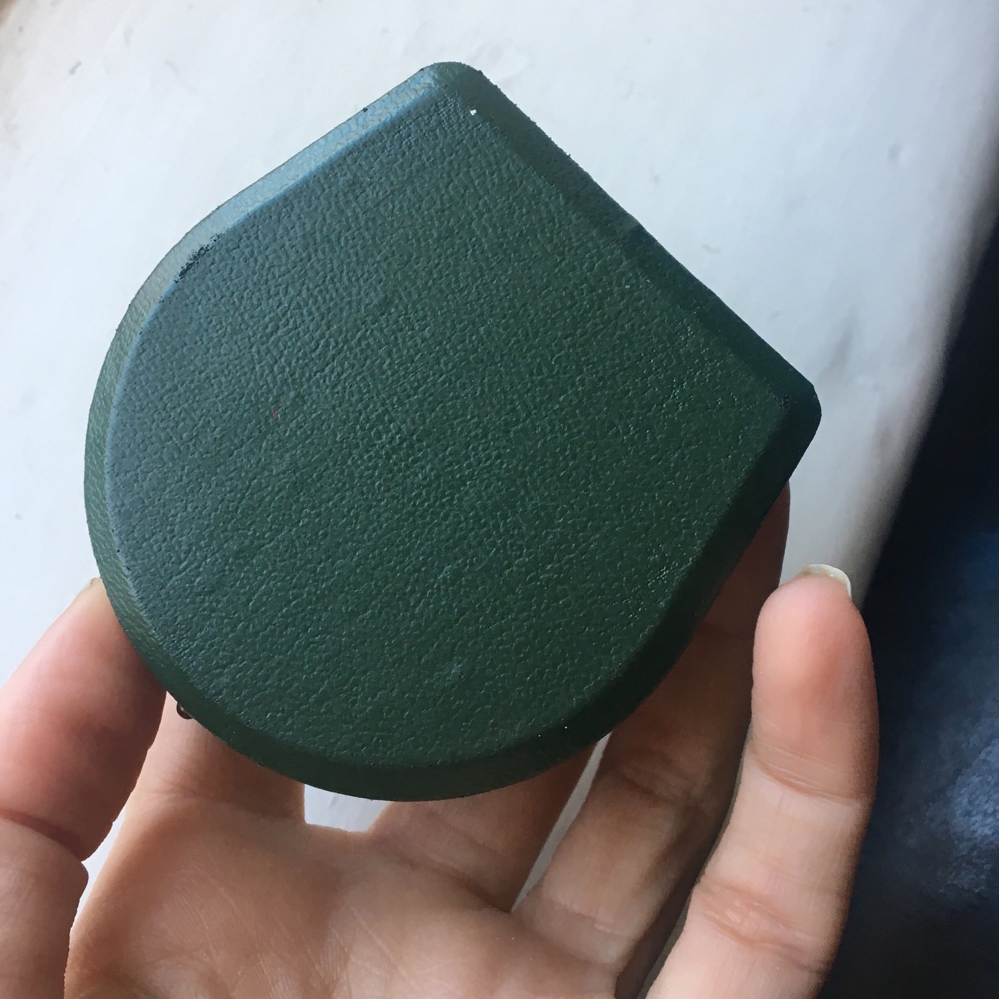 Domed leather boxes with gold trim detail
