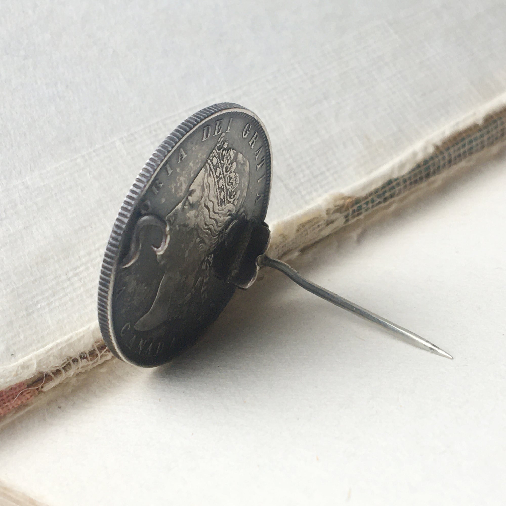 Victorian Silver "Irene" Love Token Brooch