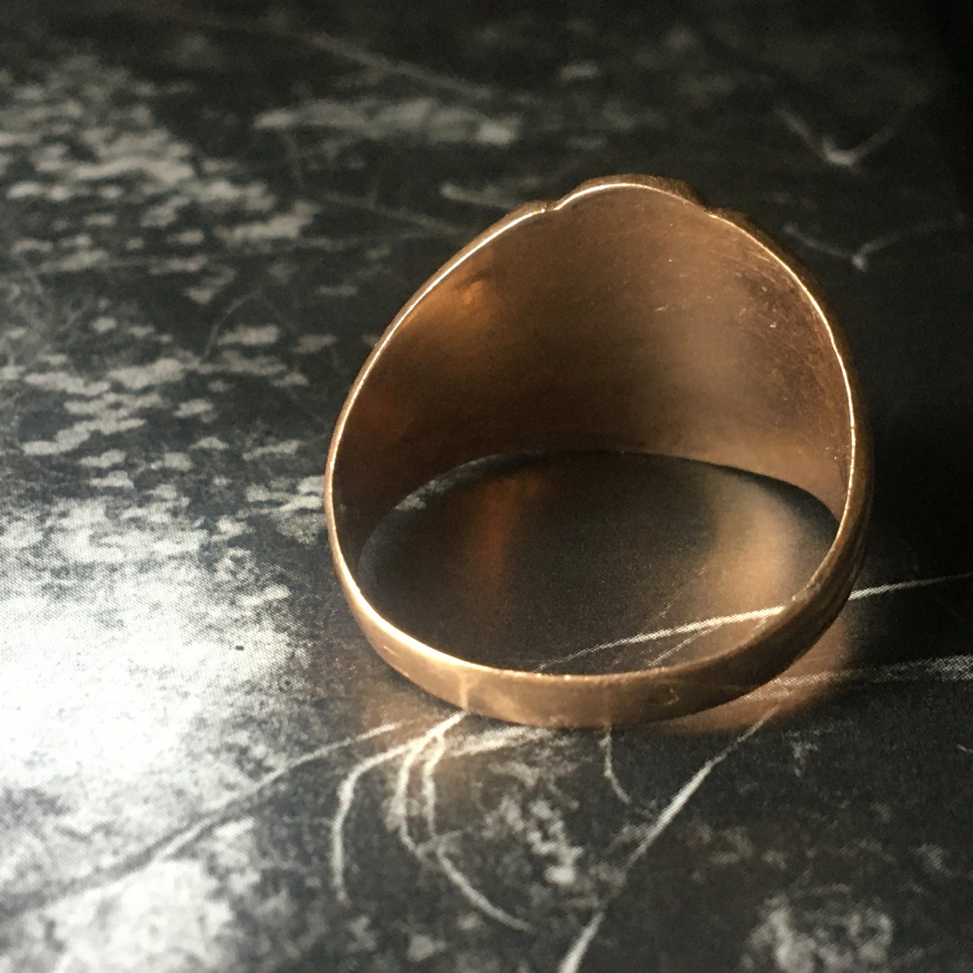Antique Bourbon Era "Ricordo" Ring - Size 9.5