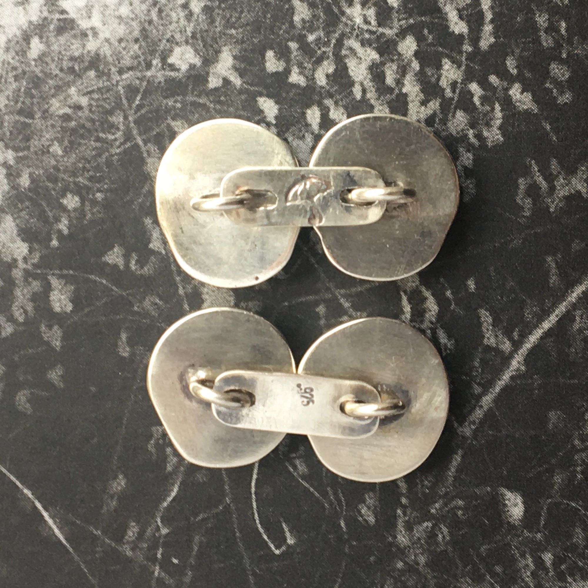 Death's Head Sterling Silver Cufflinks