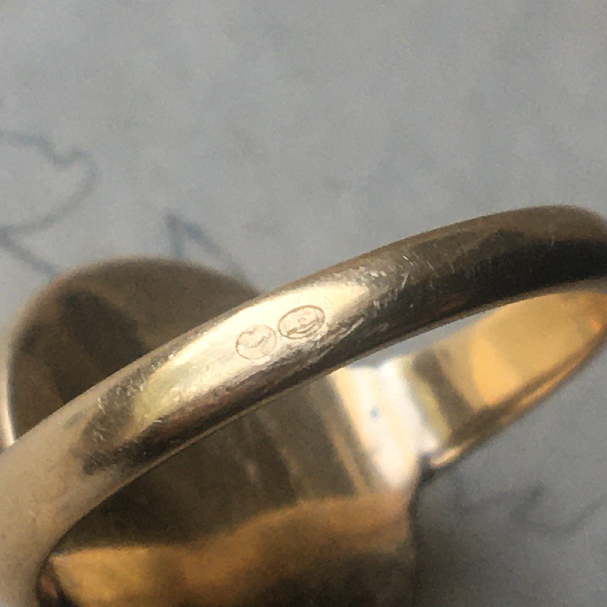 Antique Onyx Cipher Ring - Size 8