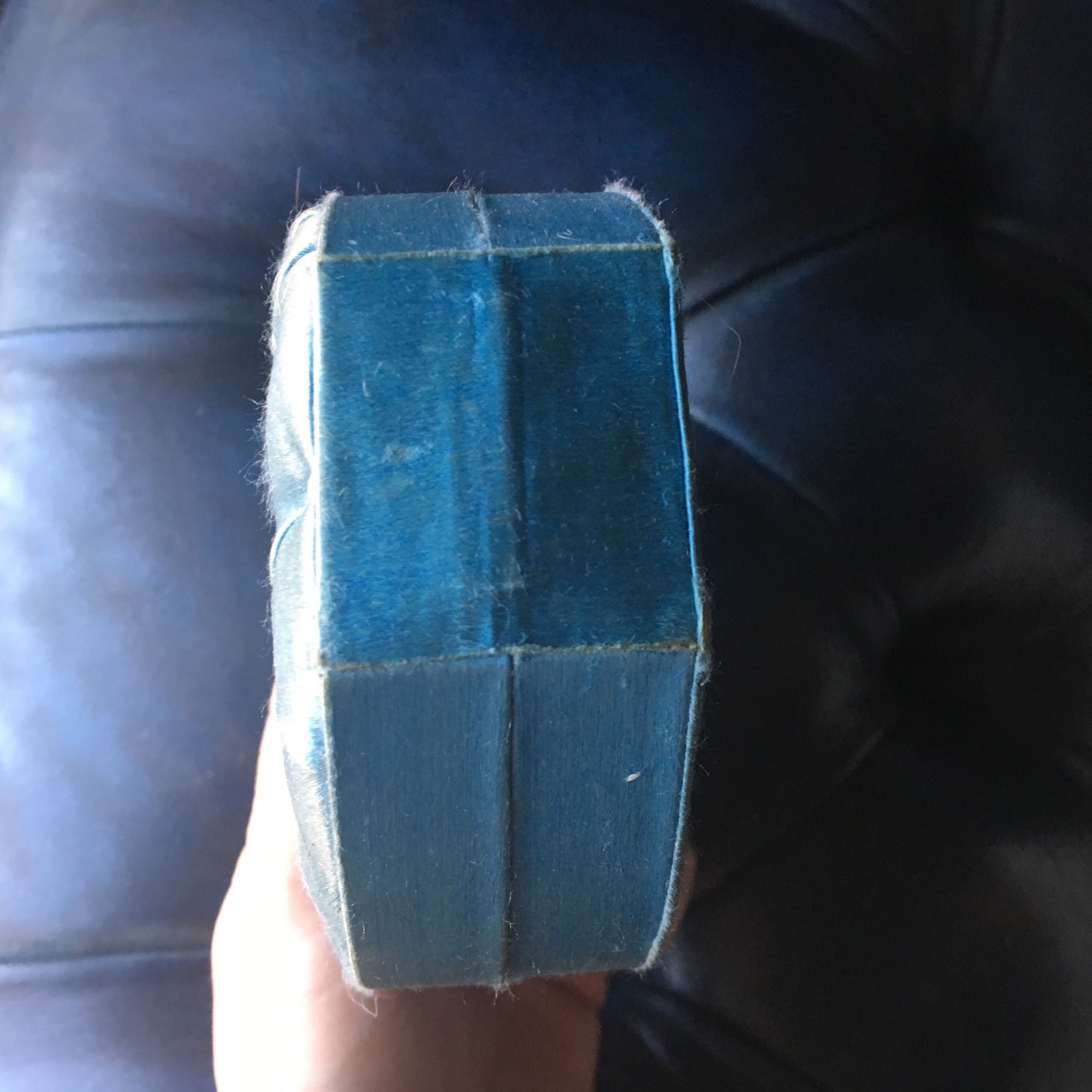 Antique Victorian Silk Jewelry Box