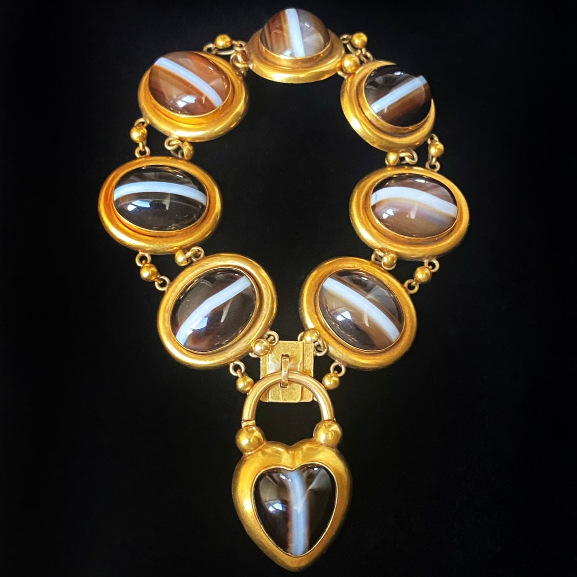 Victorian agate bracelet