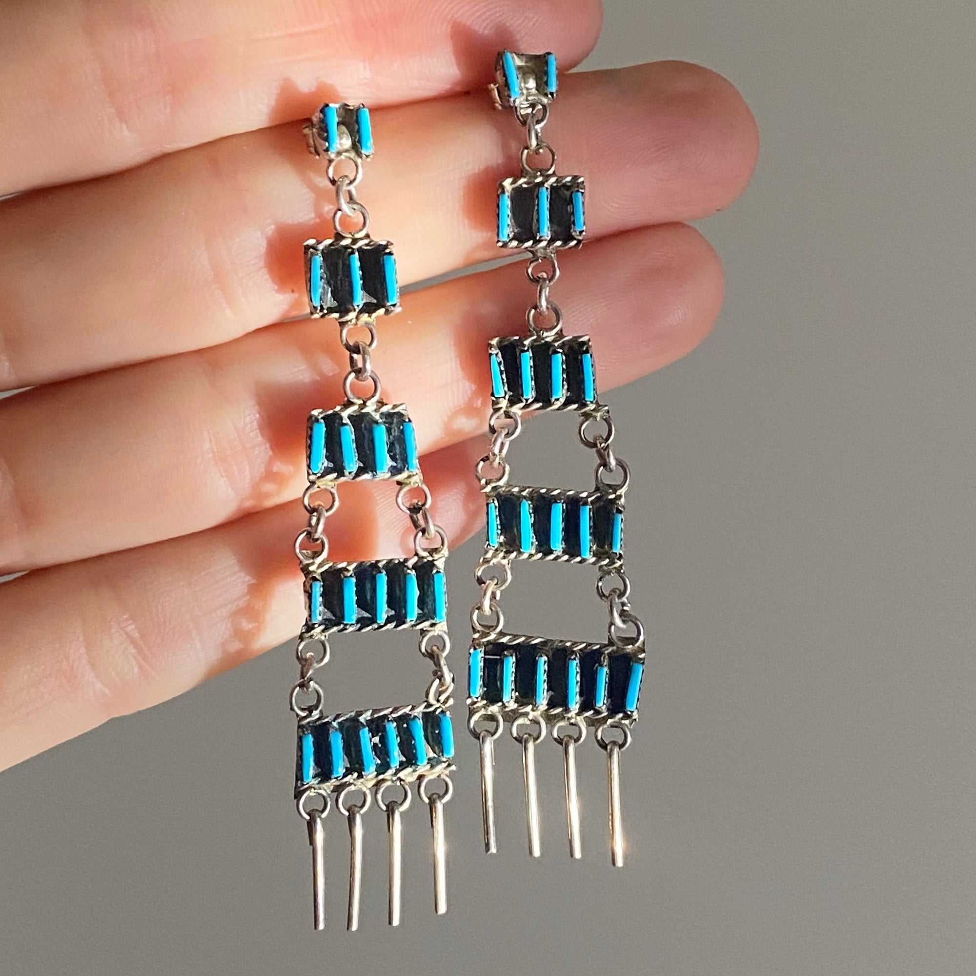 Zuni turquoise earrings
