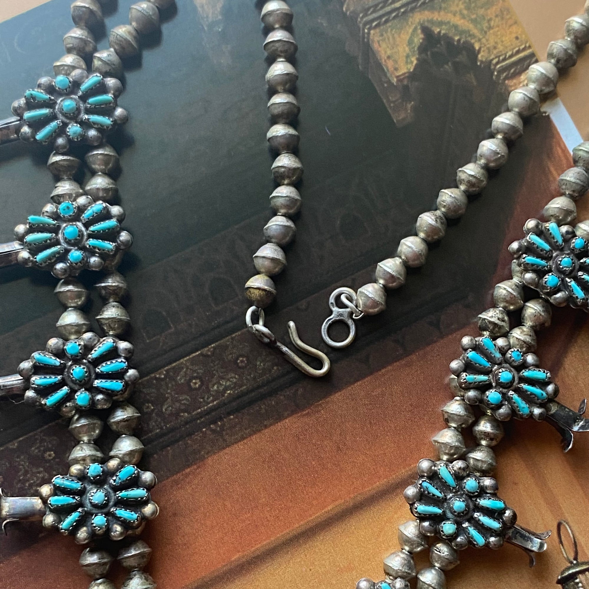 vintage squash blossom necklace