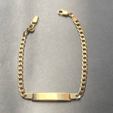 Classic Flat Curb ID Bracelet - Large - 10k
