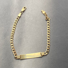 Classic Flat Curb ID Bracelet - Large - 10k