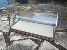 antique curved glass display case