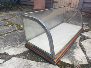 Antique Countertop Curved Glass Display Case - LOCAL PICKUP ONLY