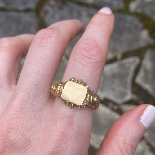 french signet ring