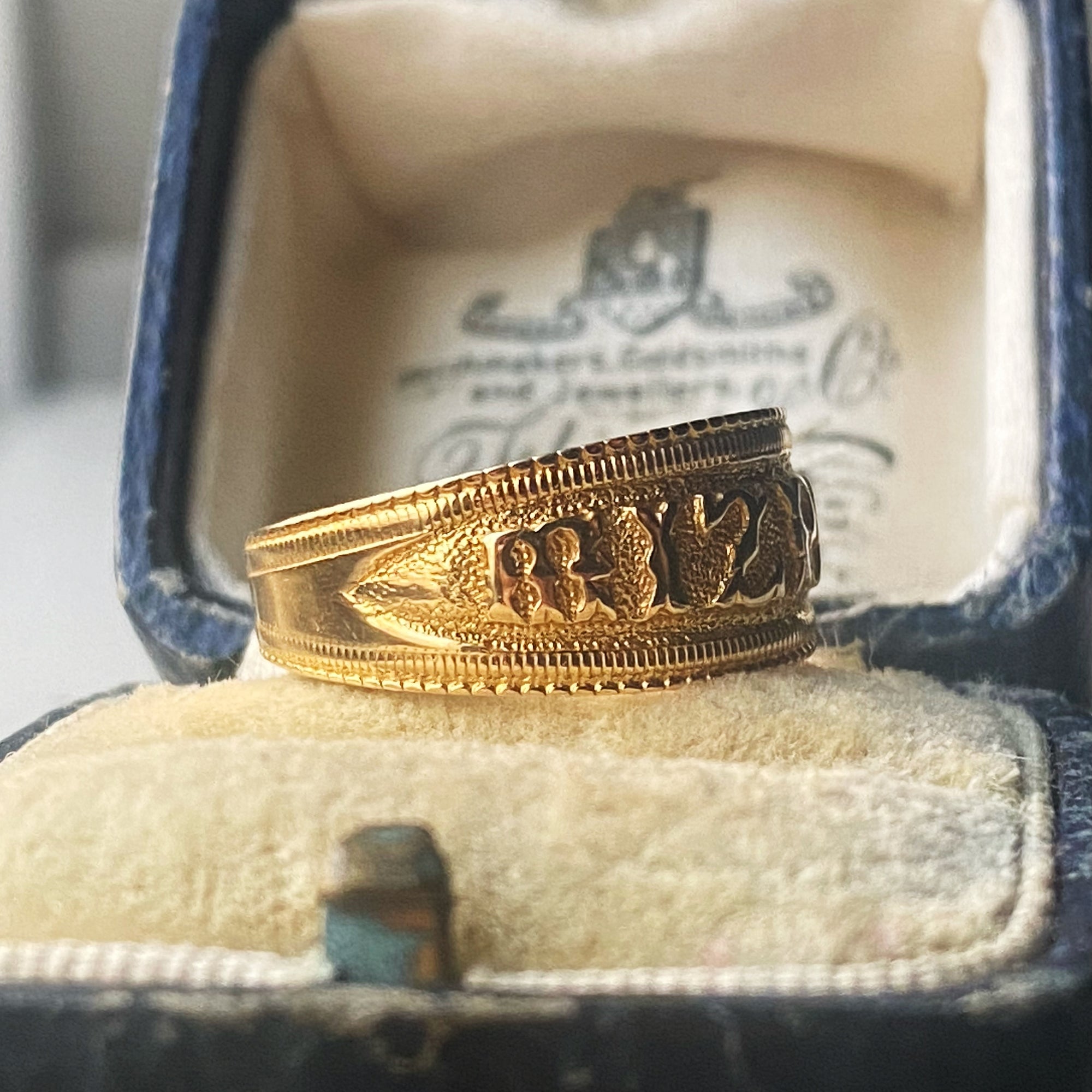gold mizpah ring