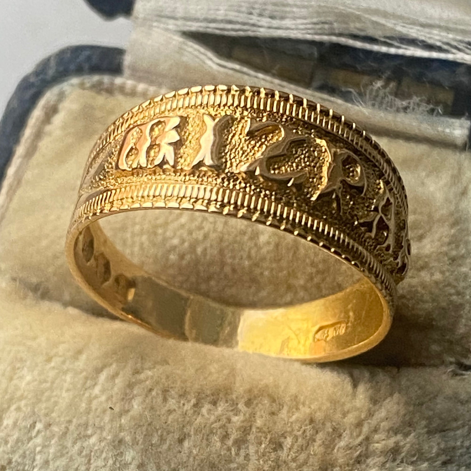 18k mizpah ring