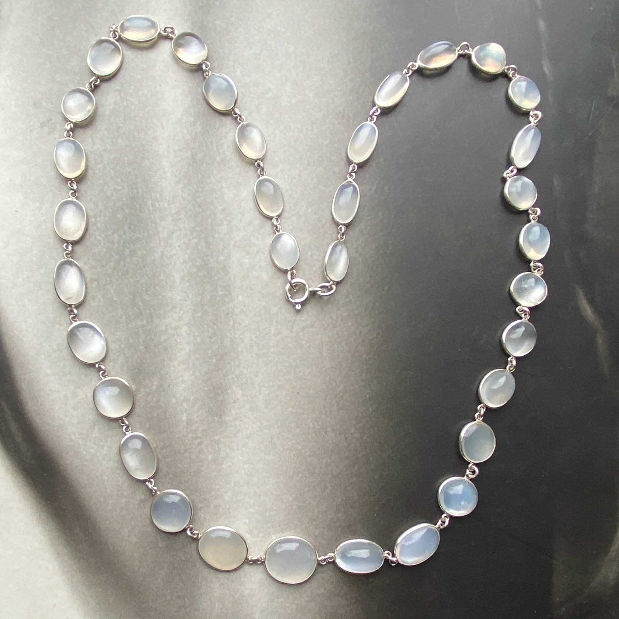 antique moonstone riviere