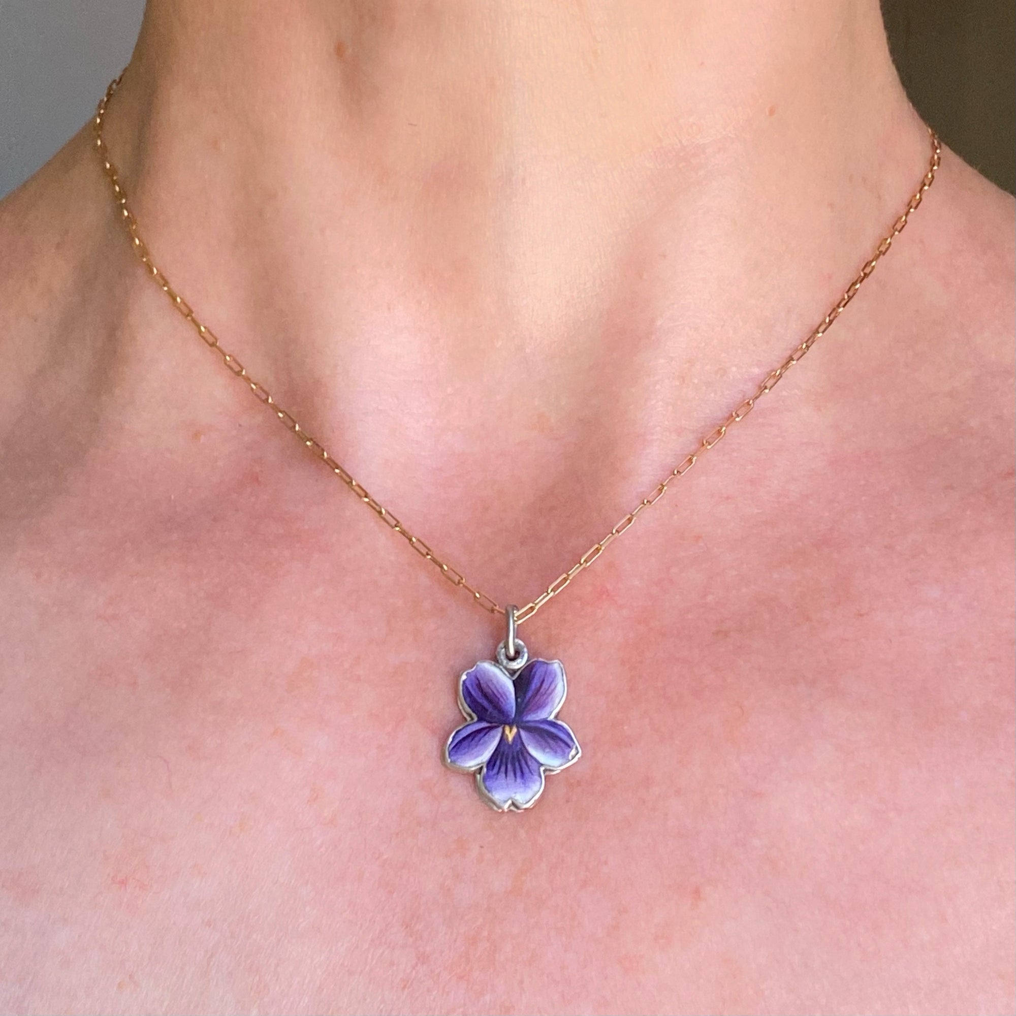 enamel pansy