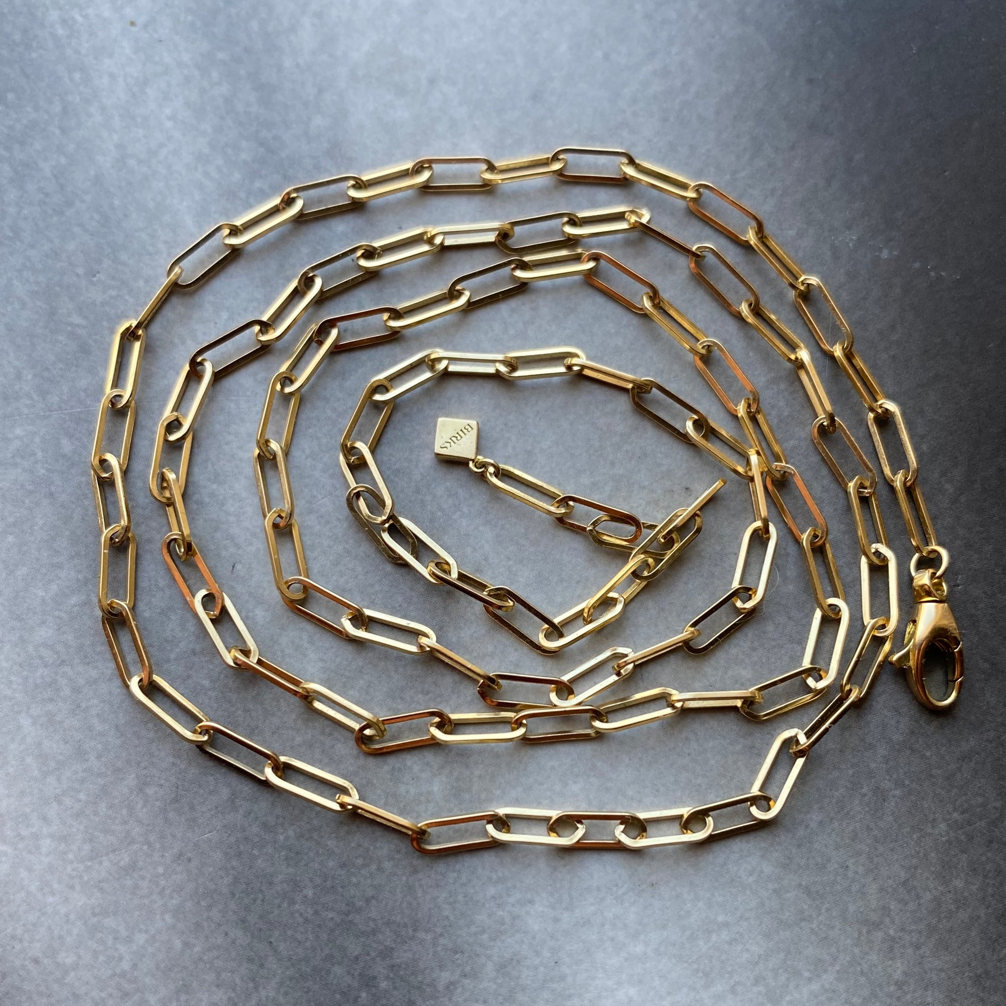 gold paperclip chain