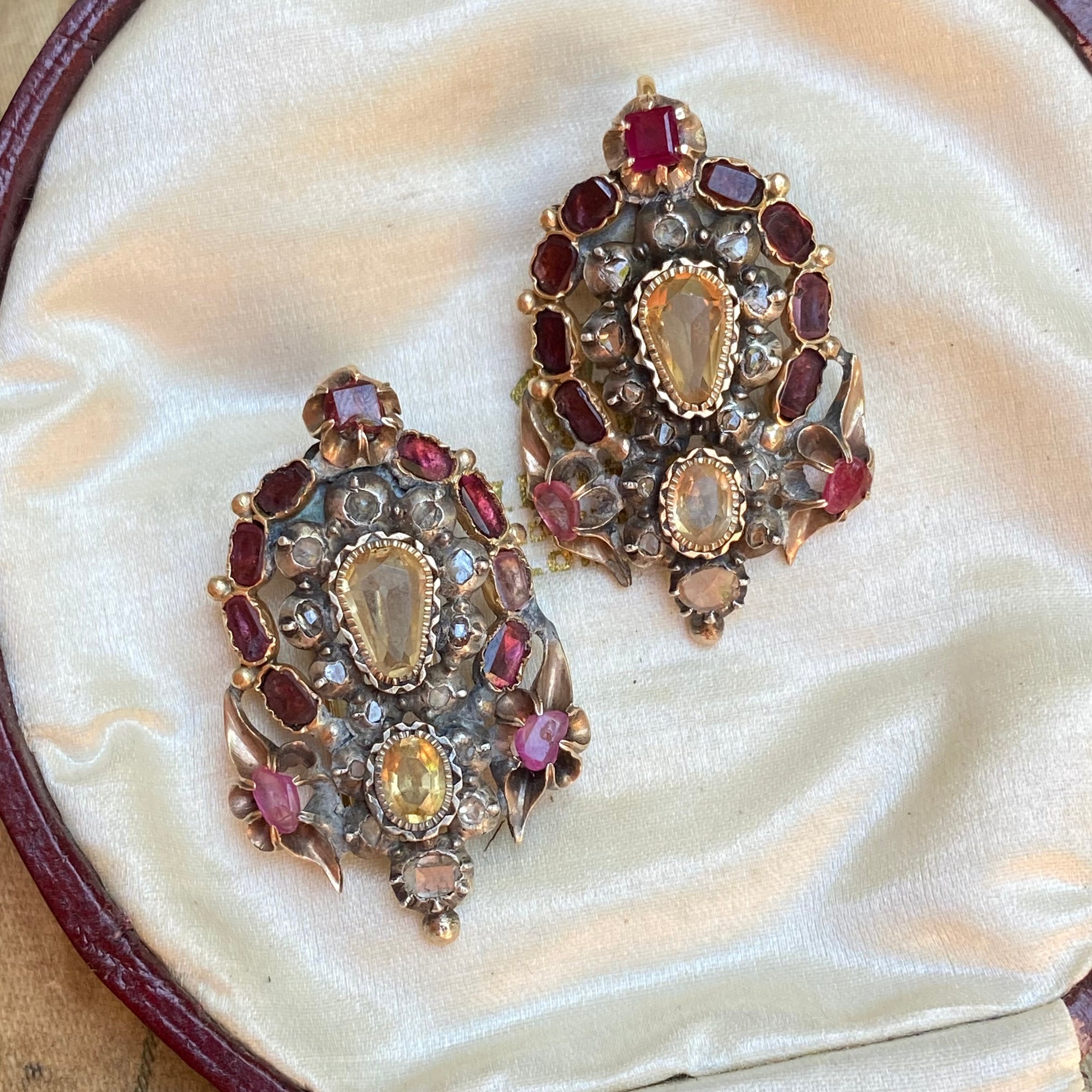 rare 18th century Sicilian giardinetti jewelry from the Bourbon era - Toronto antique jewelry Canada
