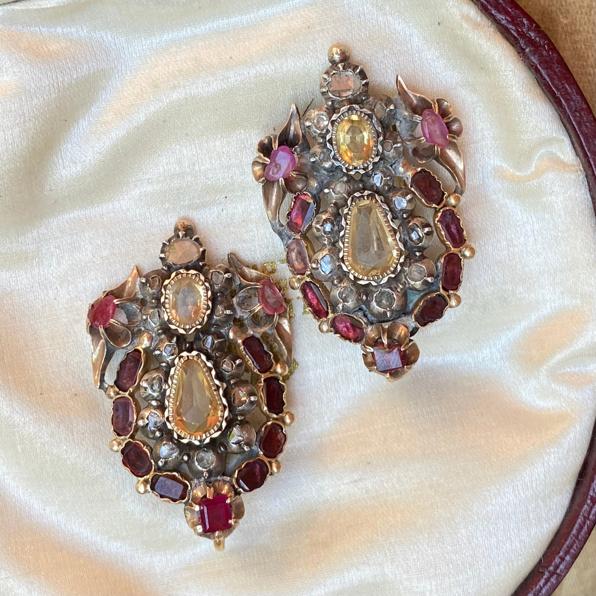 rare 18th century Sicilian giardinetti jewelry from the Bourbon era - Toronto antique jewelry Canada
