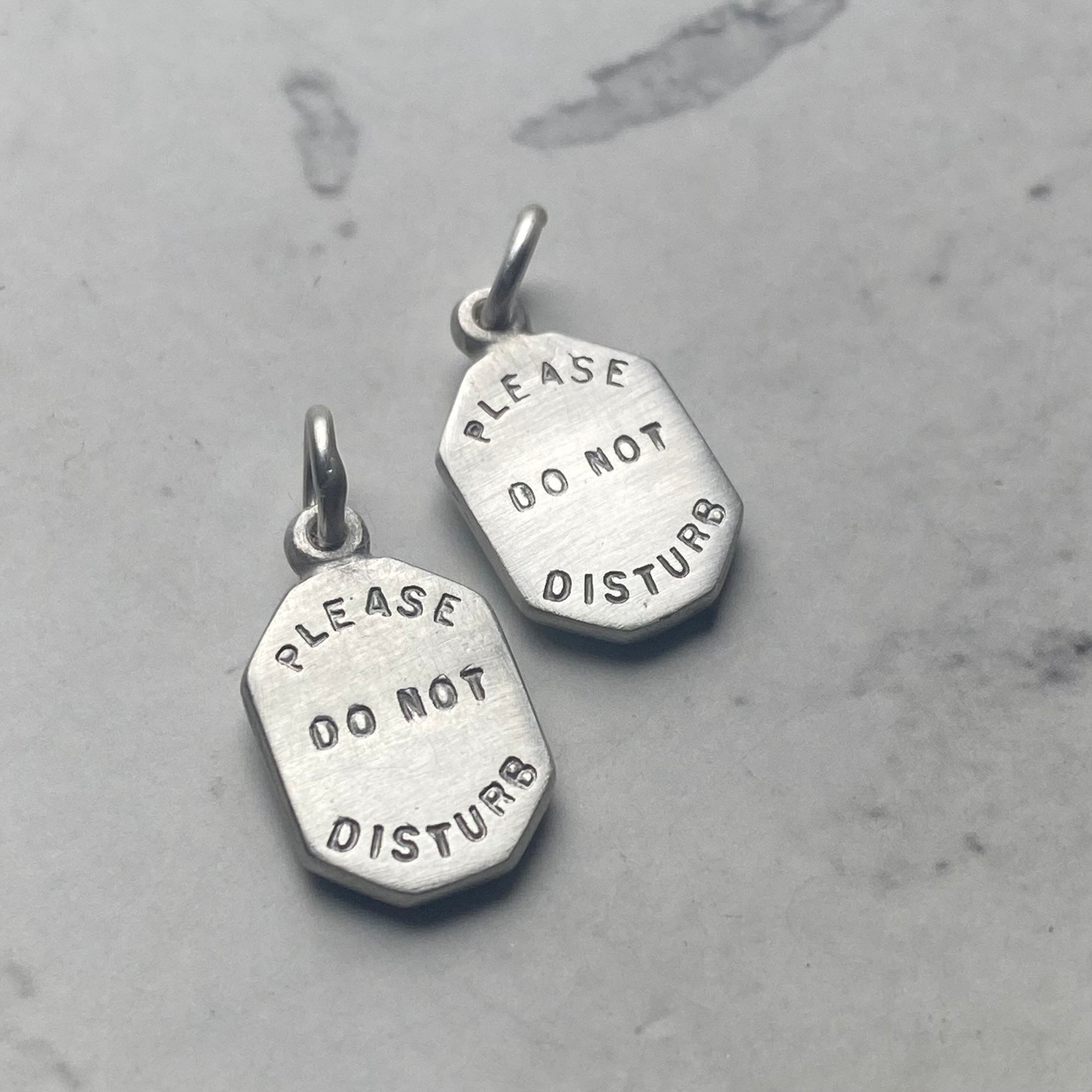 Do Not Disturb Ingot Charm - Silver