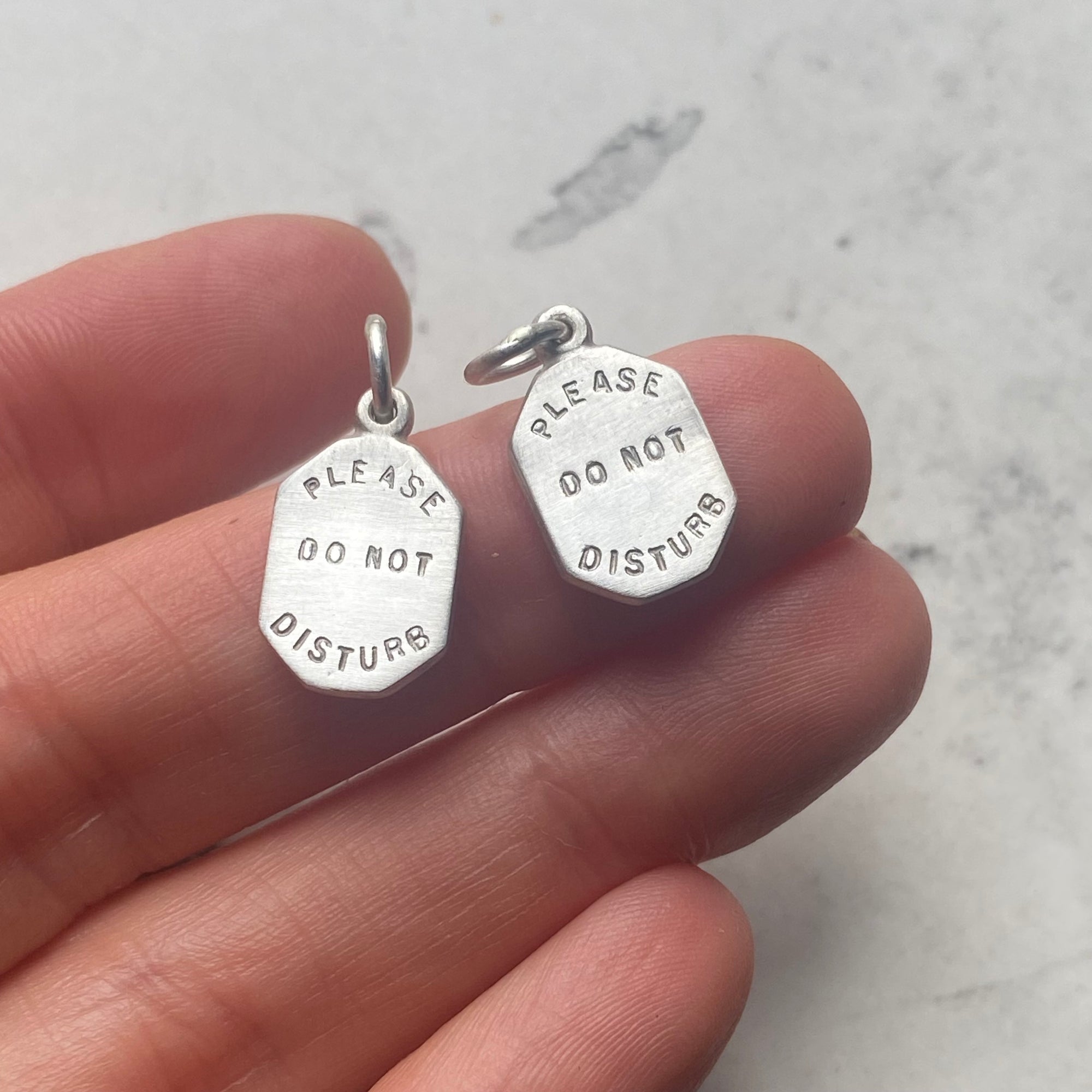Do Not Disturb Ingot Charm - Silver