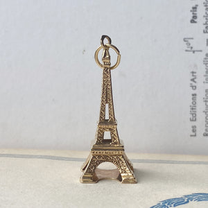 Vintage French Eiffel Tower Pendant - Large - 18k