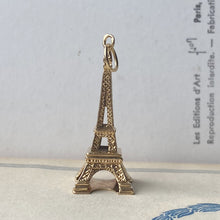 Vintage French Eiffel Tower Pendant - Large - 18k