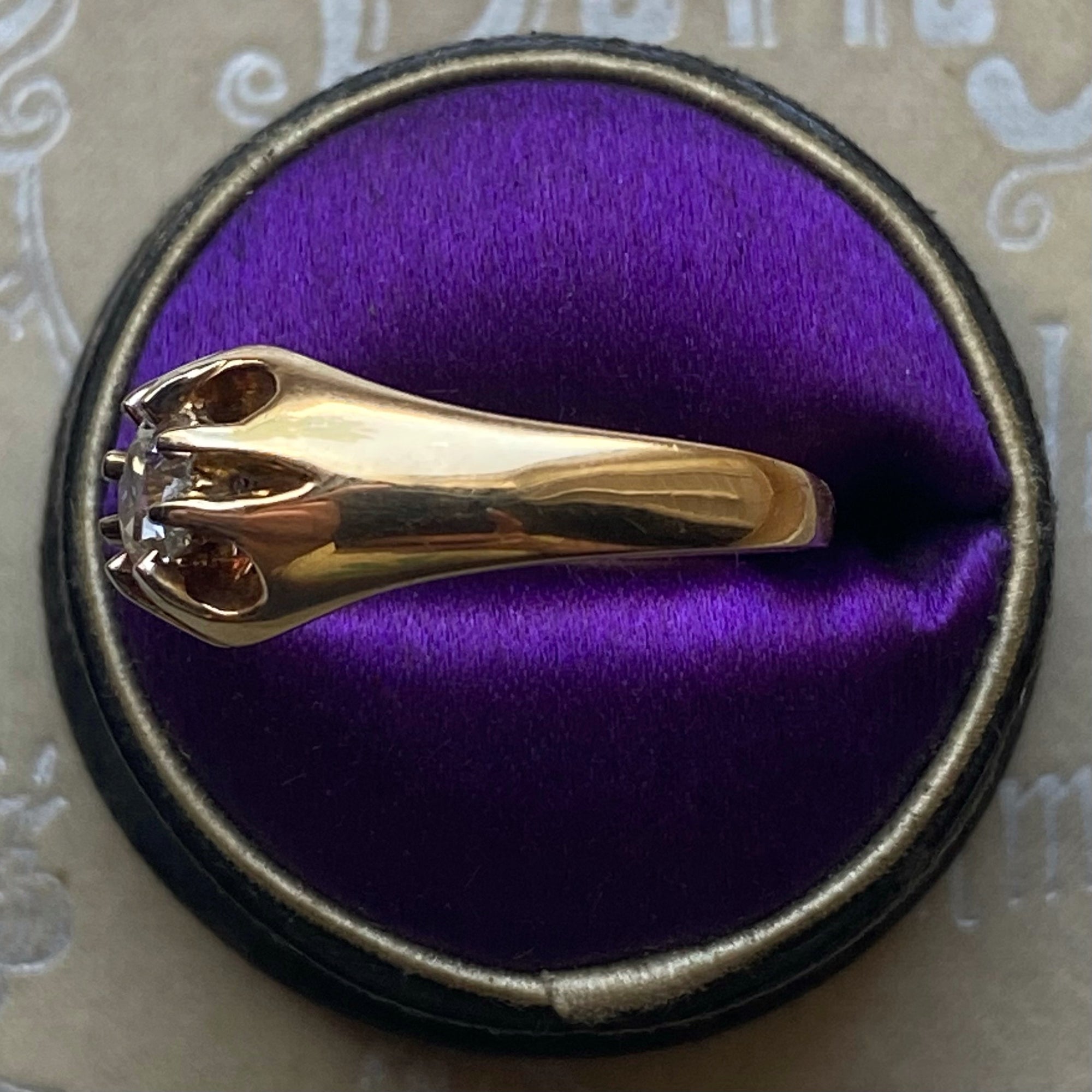Antique Diamond Belcher Ring - Size 6