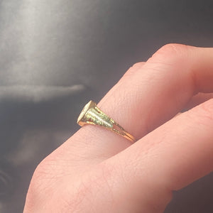 Antique Georgian Era Christological Ring - Size 6.25