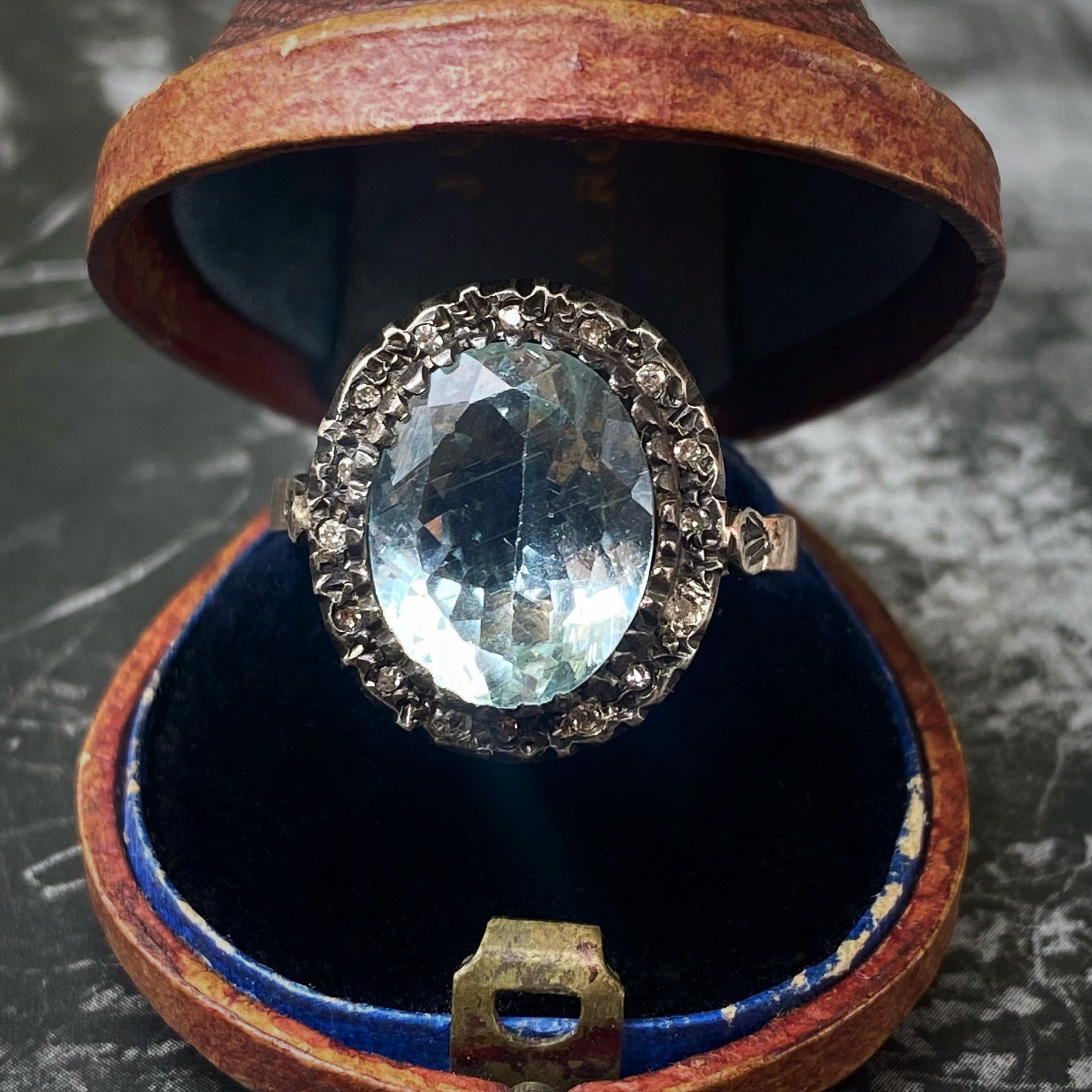 antique aquamarine ring