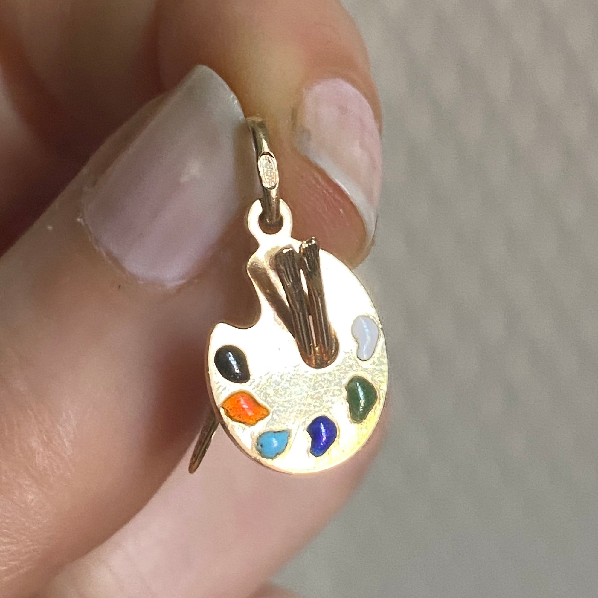 artist palette charm