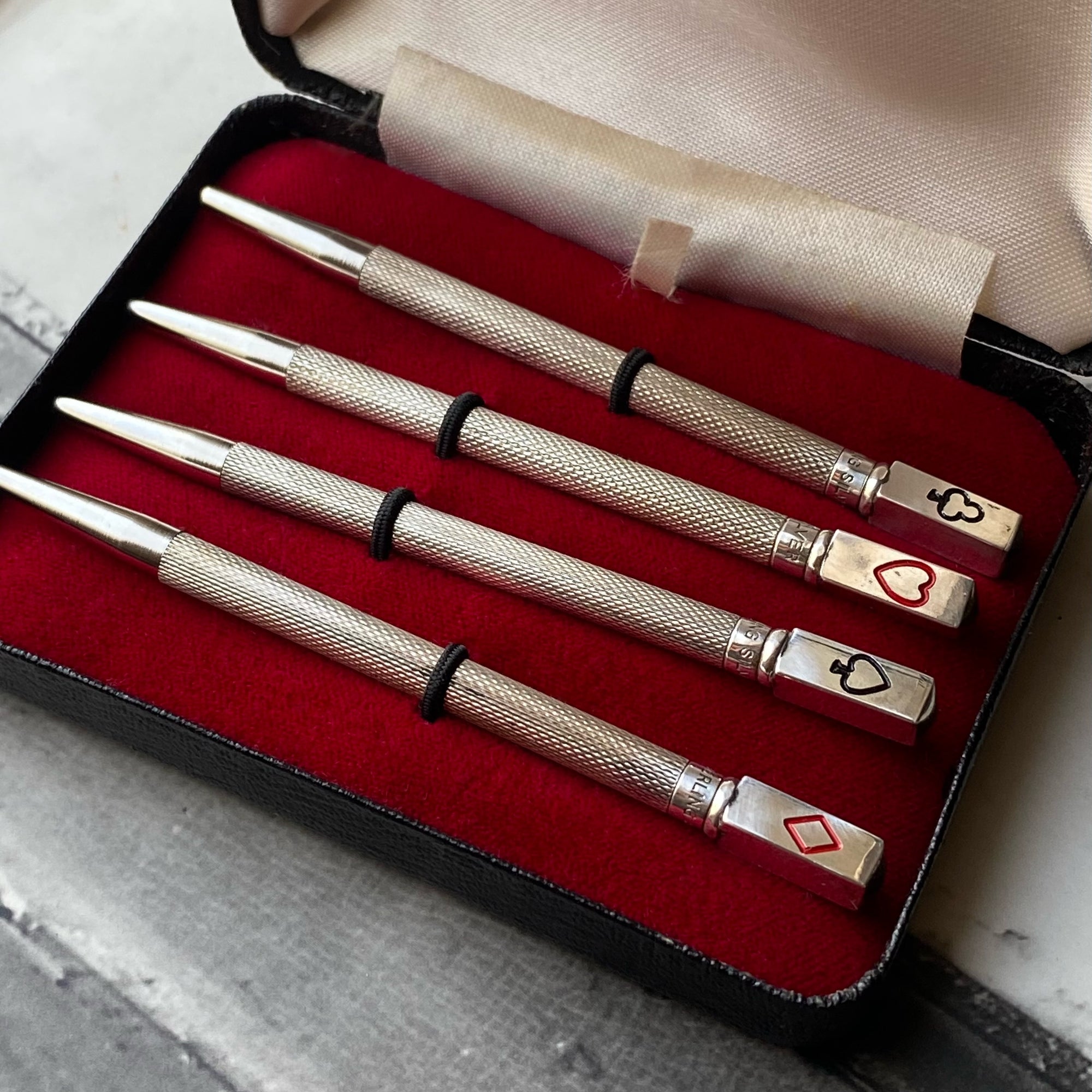 Vintage Mid-Century Sterling Silver Bridge Pencils