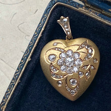victorian diamond heart locket