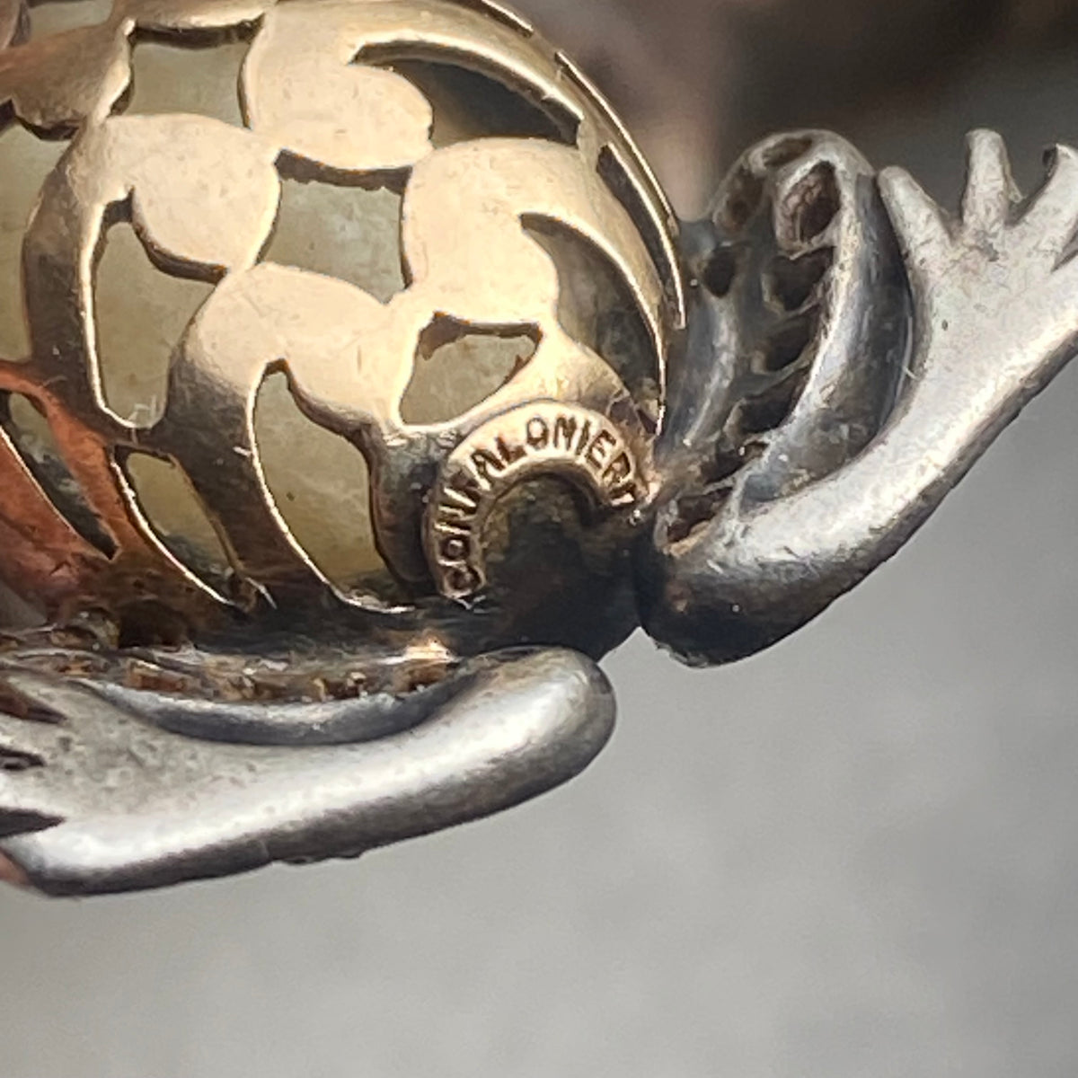 Antique Art Nouveau Frog Pendant