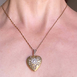 victorian heart pendant