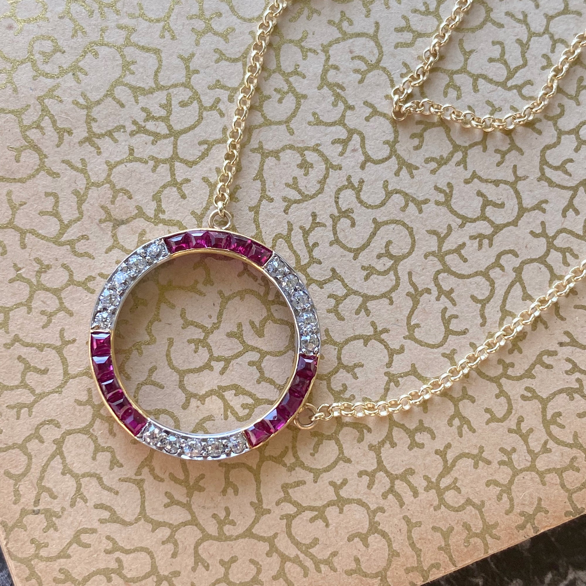 art deco diamond necklace Toronto antique jewelry