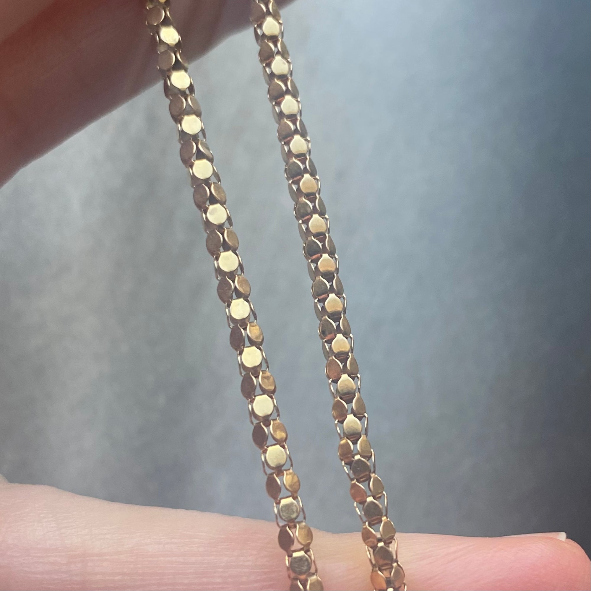 18k popcorn chain
