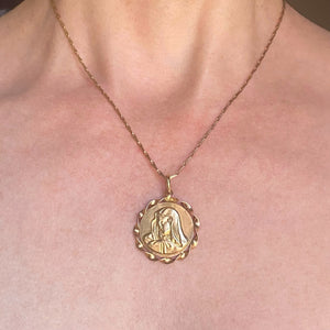 virgin Mary medallion